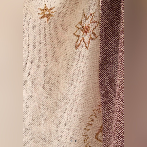 Anthropologie Fortune Cotton Knit Throw Blanket, NWT - Picture 2 of 4